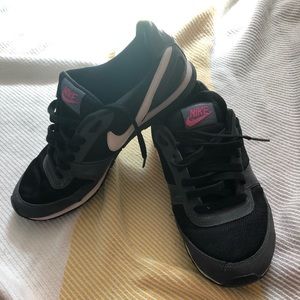 Nike Athletic Sneakers, black, gray, pink, size 9